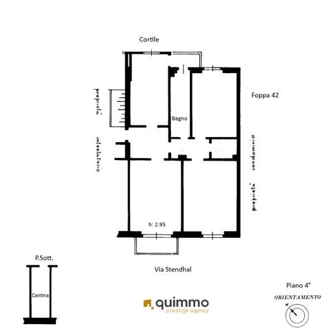 Planimetria ADV Via Stendhal