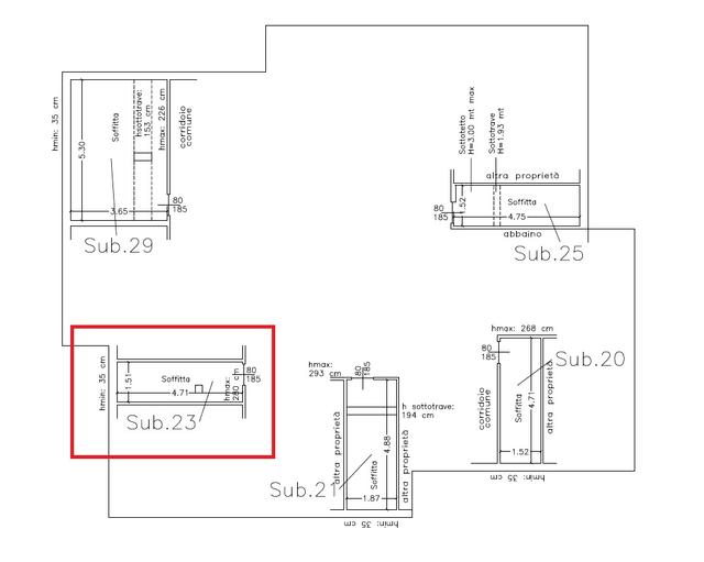 Planimetria soffitta sub 23