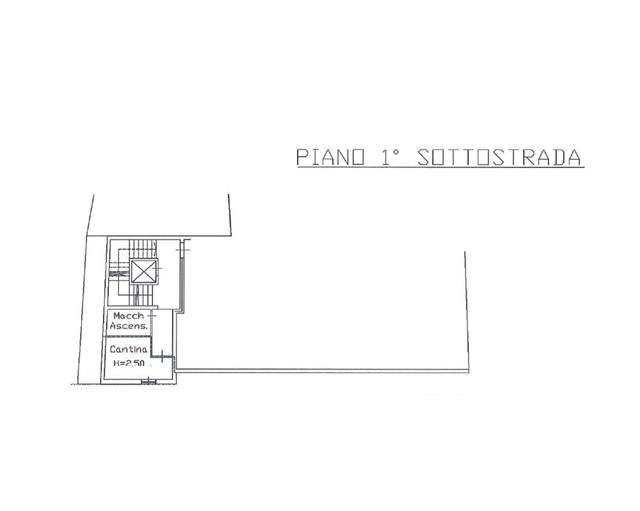 Planimetria piano interrato